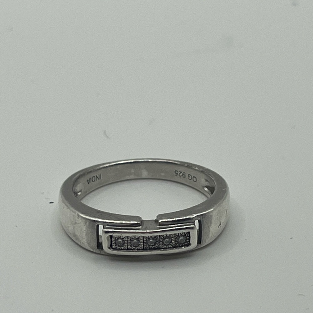 Genuine Rhodium Diamond Ring - Picture 3 of 3